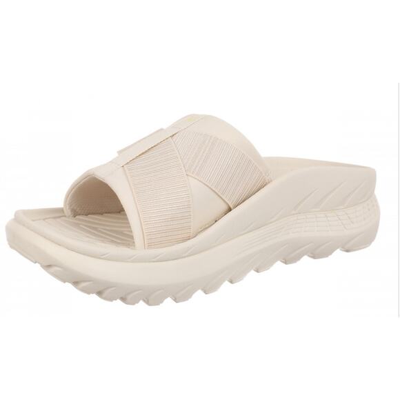 Vionic Womens Rebound Unisex Recovery Slide Sandals US 9 EU 41 Cream Comfort NIB - Picture 1 of 13